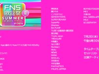 FNS歌謡祭夏2025 タイムテーブル 出演者 曲順